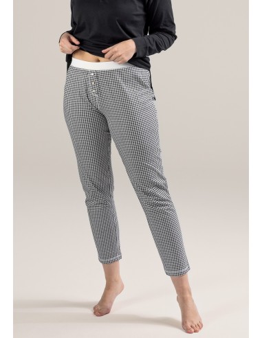 PANTALONE PIGIAMA LUNGO IN COTONE BIOLOGICO "CAROL"