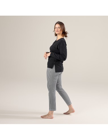PANTALONE PIGIAMA LUNGO IN COTONE BIOLOGICO "CAROL"