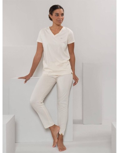 PANTALONE PIGIAMA LUNGO IN COTONE BIOLOGICO "CAROL"