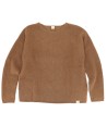 MAGLIONE DONNA SQUADRATO IN 100% LANA DI CAMMELLO