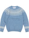 MAGLIONE DONNA IN PURA LANA VERGINE SCOZZESE "YOLK CREW"