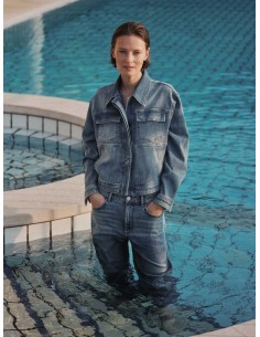 GIACCA IN JEANS DI COTONE BIOLOGICO GOTS