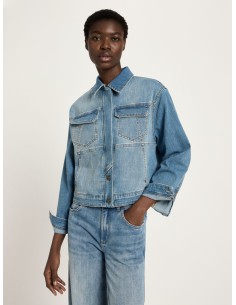 GIACCA IN JEANS DI COTONE BIOLOGICO GOTS - DENIM