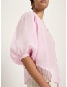 BLUSA A PALLONCINO IN RAMIE