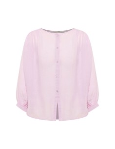 BLUSA A PALLONCINO IN RAMIE - ROSA 2