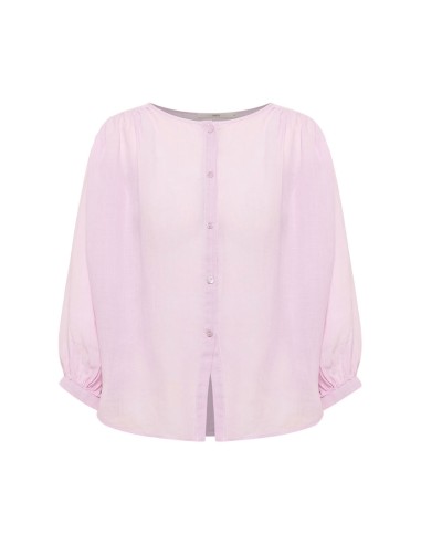 BLUSA A PALLONCINO IN RAMIE