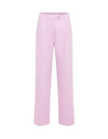PANTALONE CON PENCES IN COTONE BIOLOGICO