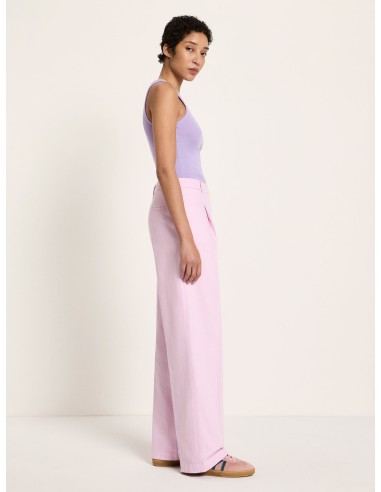 PANTALONE CON PENCES IN COTONE BIOLOGICO