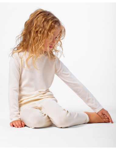 CASHMIRETTA KIDS MANICA LUNGA IN SETA E CASHMERE 