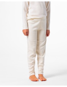 LEGGINGS CASMIRETTI KIDS IN SETA E CASHMERE - BIANCO 2