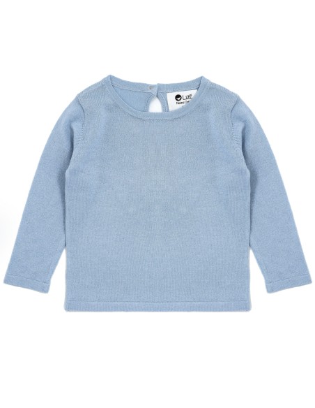 CASHMIRETTA BABY MANICA LUNGA IN SETA E CASHMERE .