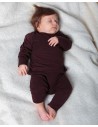 CASHMIRETTA BABY MANICA LUNGA IN SETA E CASHMERE .