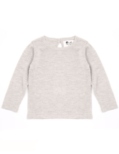 CASHMIRETTA BABY MANICA LUNGA IN SETA E CASHMERE .