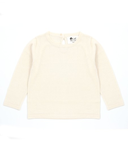 CASHMIRETTA BABY MANICA LUNGA IN SETA E CASHMERE .