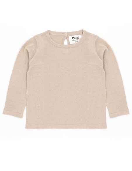 CASHMIRETTA BABY MANICA LUNGA IN SETA E CASHMERE .