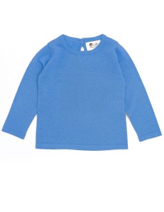 CASHMIRETTA BABY MANICA LUNGA IN SETA E CASHMERE . - BLUETTE