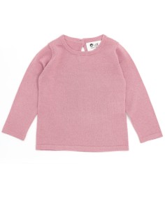 CASHMIRETTA BABY MANICA LUNGA IN SETA E CASHMERE . - ROSA