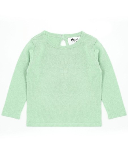CASHMIRETTA BABY MANICA LUNGA IN SETA E CASHMERE .