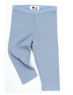 LEGGINGS CASMIRETTI BABY IN SETA E CASHMERE - CIELO