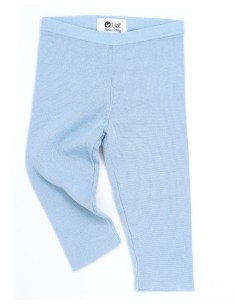 LEGGINGS CASMIRETTI BABY IN SETA E CASHMERE - AZZURRO