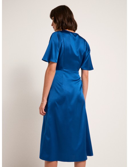 ABITO WRAP IN  SETA SATIN 