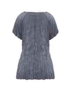 T-SHIRT IN 100% SETA INCRESPATA "KITTY" - GRIGIO 2