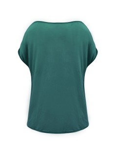 MAXI T-SHIRT  IN 100% LANA MERINO "PORTO" - SMERALDO 2