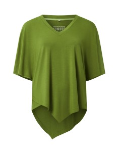 T-SHIRT ASIMMETRICA IN MODAL "ARIA" - VERDE 2