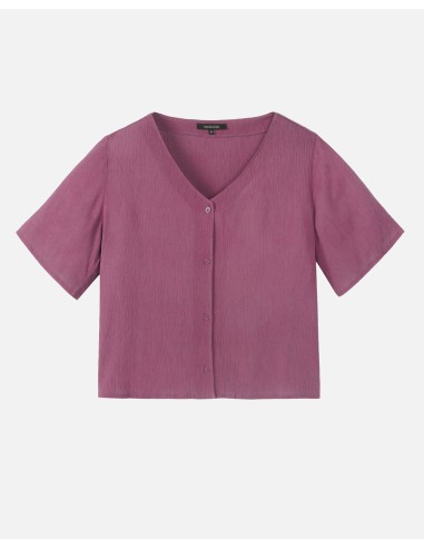 CAMICETTA INCRESPATA IN ECOVISCOSA LENZING...