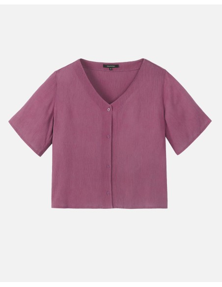 CAMICETTA INCRESPATA IN ECOVISCOSA LENZING ECOVERO "SPIREA"