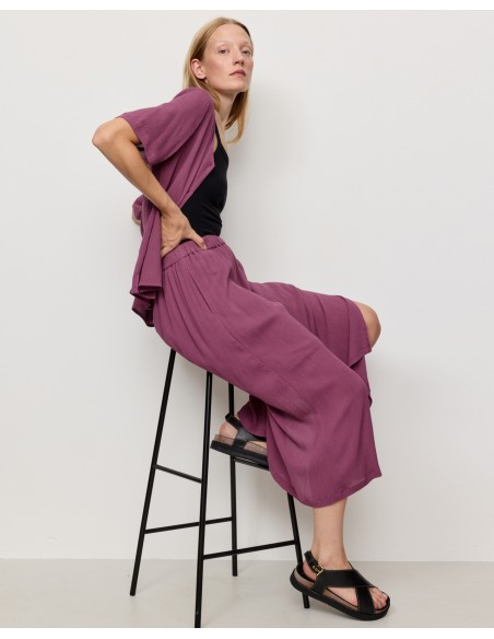 CAMICETTA INCRESPATA IN ECOVISCOSA LENZING ECOVERO "SPIREA"