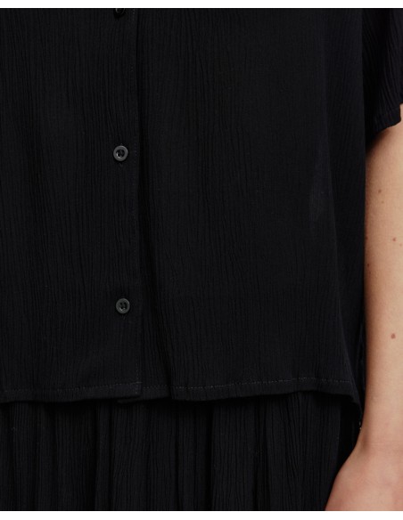 CAMICETTA INCRESPATA IN ECOVISCOSA LENZING ECOVERO "SPIREA"