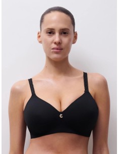 REGGISENO CONTENITIVO SENZA FERRETTO "ROMANCE" - NERO