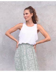TOP AMPIO IN LYOCELL "MADITA" - BIANCO