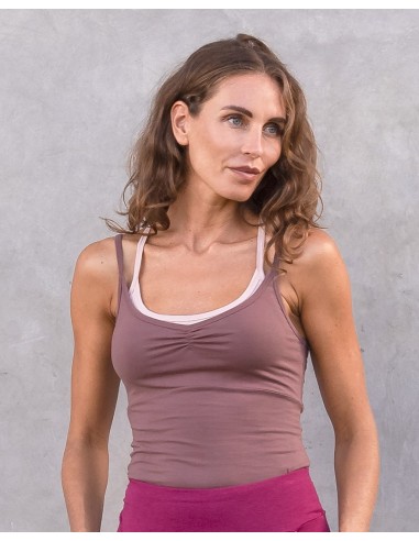 CANOTTA YOGA DOPPIA  IN COTONE BIOLOGICO  "SOFIA"
