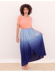 GONNA IN ECOVISCOSA "TULIP" - AZZURRO 2