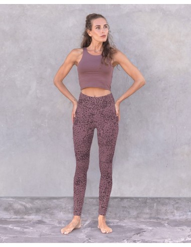 LEGGINGS YOGA ALLOVER IN COTONE BIOLOGICO "SUSAN"