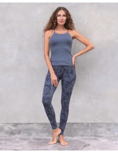 LEGGINGS YOGA ALLOVER IN COTONE BIOLOGICO "TOSCA" -...