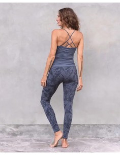 LEGGINGS YOGA ALLOVER IN COTONE BIOLOGICO "TOSCA" -... 2