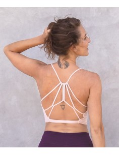 TOP YOGA IN COTONE BIOLOGICO "CAROLINA" - BIANCO 2