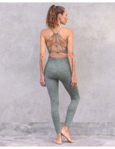 TOP YOGA IN COTONE BIOLOGICO "CAROLINA" - SALVIA 2