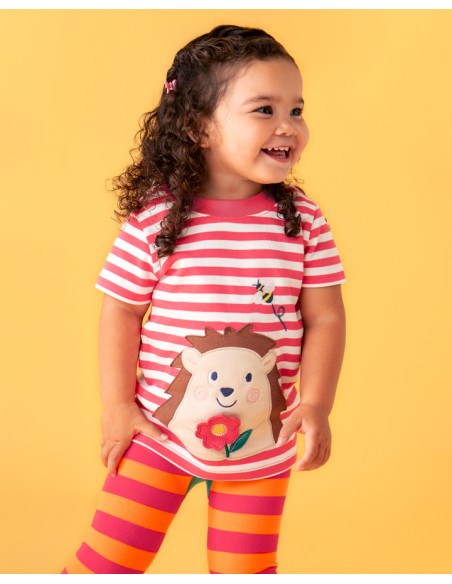 T-SHIRT A RIGHE IN COTONE BIOLOGICO "RICCIO"