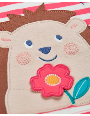 T-SHIRT A RIGHE IN COTONE BIOLOGICO "RICCIO"