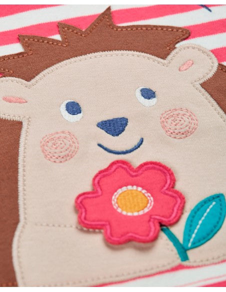 T-SHIRT A RIGHE IN COTONE BIOLOGICO "RICCIO"