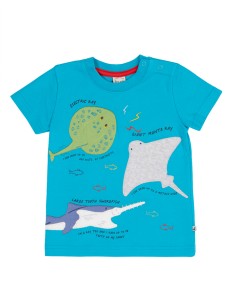 T-SHIRT IN COTONE BIOLOGICO "TROPICAL SEA"