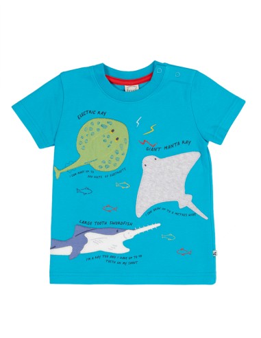 T-SHIRT IN COTONE BIOLOGICO "TROPICAL SEA"