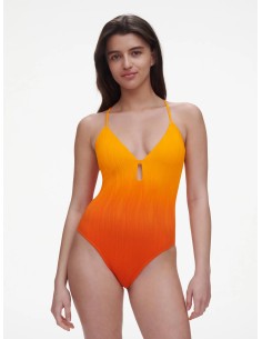 COSTUME INTERO BEACHWEAR BI-TAGLIA "SUNRISE" - ARANCIO