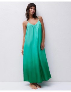 VESTITO LUNGO MARE BEACHWEAR "SUNRISE" - ACQUA