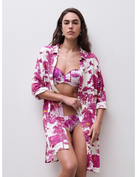 CAMICIA COPRICOSTUME BEACHWEAR "SAUVAGE"