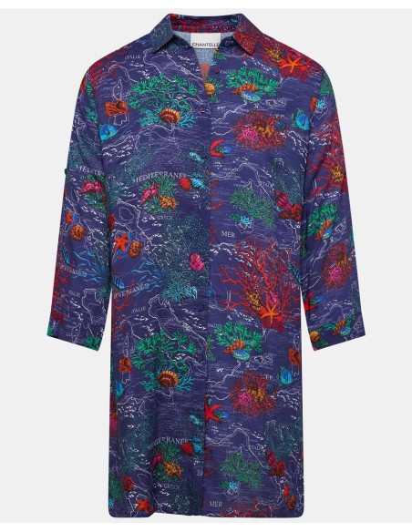 CAMICIA COPRICOSTUME BEACHWEAR "SAUVAGE"